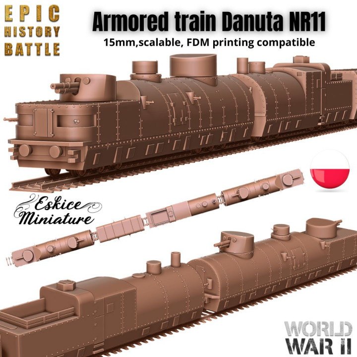 Armored train Danuta NR11 - 15mm for EHB's Cover