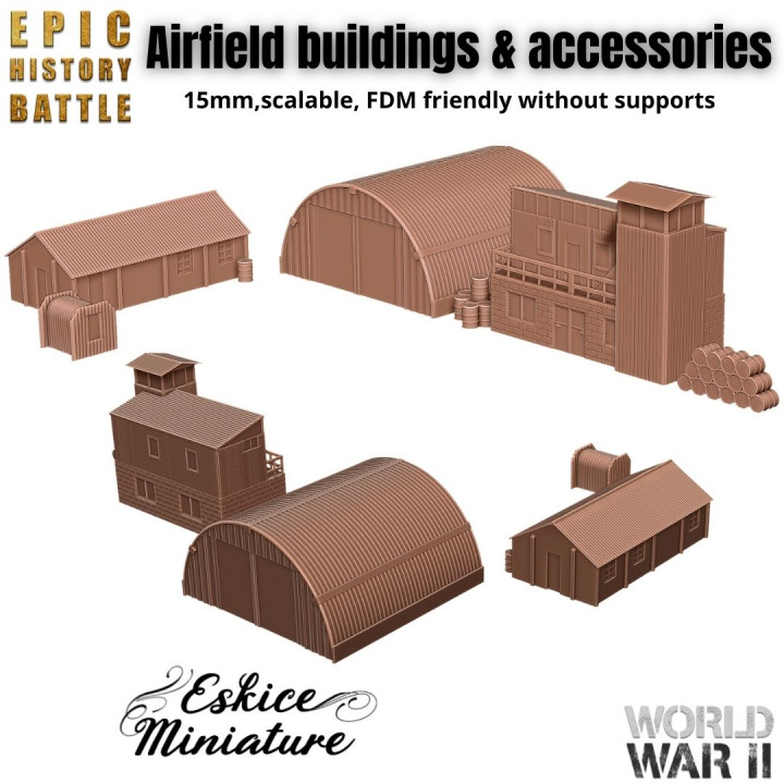 Airfield buildings and accessories - 15mm for EHB's Cover
