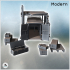 Modern van with open rear doors and crates of weapon ammunition (4) - Modern WW2 WW1 World War Diaroma Wargaming RPG Mini Hobby image