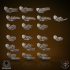 Melee Weapon Set from Heavy Armor Flame Lizards Squad (Bits) image