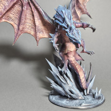 Picture of print of Thalassar Hoar Frost, White Dragon
