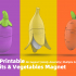 3D Printable Fruits & Vegetables Magnet image