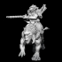Gldn14 Geladan (Baboon man) with firestick mounted on warbeest (pre-supported) image