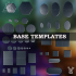 Base Templates x168 - terrain bits for fantasy and sci-fi tabletop games image