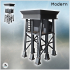 Defense tower with metal beam supports and platform (5) - Modern WW2 WW1 World War Diaroma Wargaming RPG Mini Hobby image