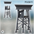 Defense tower with metal beam supports and platform (5) - Modern WW2 WW1 World War Diaroma Wargaming RPG Mini Hobby image