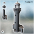 Seaside lighthouse with semicircular annex building and arrow on the roof (12) - Modern WW2 WW1 World War Diaroma Wargaming RPG Mini Hobby image