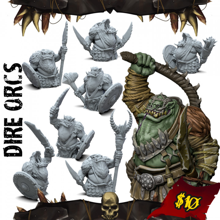 Dire Orcs (Orc Tusklands Apocalypse)'s Cover