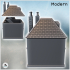 Commander's house with damaged walls, slate roof, and two chimneys (16) - Modern WW2 WW1 World War Diaroma Wargaming RPG Mini Hobby image