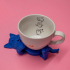 Cute Cat Mug Hugger: Self-Adjusting Coaster image