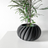 The Oro Planter Pot with Drainage | Tray & Stand Included | Modern and Unique Home Decor for Plants and Succulents  | STL File image