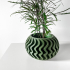 The Noli Planter Pot with Drainage | Tray & Stand Included | Modern and Unique Home Decor for Plants and Succulents  | STL File image