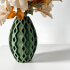 The Sumi Vase, Modern and Unique Home Decor for Dried and Preserved Flower Arrangement  | STL File image
