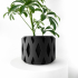 The Rano Planter Pot with Drainage | Tray & Stand Included | Modern and Unique Home Decor for Plants and Succulents  | STL File image