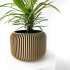 The Unis Planter Pot with Drainage | Tray & Stand Included | Modern and Unique Home Decor for Plants and Succulents  | STL File image