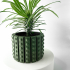 The Belio Planter Pot with Drainage | Tray & Stand Included | Modern and Unique Home Decor for Plants and Succulents  | STL File image