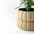 The Yanor Planter Pot with Drainage | Tray & Stand Included | Modern and Unique Home Decor for Plants and Succulents  | STL File image