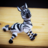 Adorable Flexi Zebra 3MF File Included image