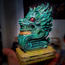 Picture of print of Aztec Dragon bust (Pre-Supported)