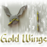 Gold wings clock image