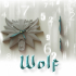 Wolf clock image