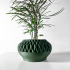 The Ersos Planter Pot with Drainage Tray & Stand: Modern and Unique Home Decor for Plants and Succulents  | STL File image