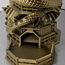 Picture of print of Year of the Dragon Dice Tower - SUPPORT FREE!