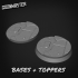 Cracked Stone Floor Bases/Toppers 75mm x 42mm Oval x 5 image