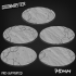 Cracked Stone Floor Bases/Toppers 75mm x 42mm Oval x 5 image