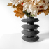 The Enima Vase, No Supports Required | Modern and Unique Home Decor for Dried and Preserved Flower Arrangement  | STL File image