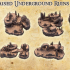 Raised Underground Ruins - Tabletop Terrain - 28 MM image