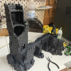 Picture of print of Abandoned River Tower - Tabletop Terrain - 28 MM
