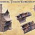 Medieval Tailor House - Tabletop Terrain - 28 MM image
