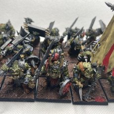 Picture of print of Orc Warriors Battle-Ready regiment (20 Orcs)