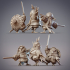 Sparrow Warrior Trio - Hiina, Ishi, & Tome, Yosuzume Mercenaries (Pre-supported) image
