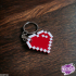 8-Bit Heart Keychain image