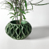 The Octa Planter Pot with Drainage Tray & Stand: Modern and Unique Home Decor for Plants and Succulents  | STL File image