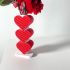 Valentine Heart Vase 2024, Modern and Unique Gift or Home Decor for Flowers  | STL File image