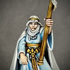 Picture of print of Damsel of Gallia on Foot - Highlands Miniatures