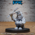 Fire Dwarf Sitting / Dwarfen Warrior / Inferno Fighter / Flame Beast / Mysterious Halfling Fighter / Half Gnome Encounter image