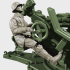 Anti-aircraft gun 37mm Flak 37 + Gun operator (Germany, WW2) image