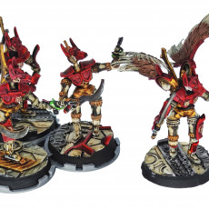 Picture of print of Cinan - Anubis - Akhet - Athyr : Assault, Battle Drone, space robot guardians of the Necropolis, modular posable miniatures
