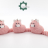 Cobotech Valentine Crochet Heart Cat Keychain by Cobotech image