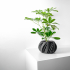The Silvo Planter Pot with Drainage | Tray & Stand Included | Modern and Unique Home Decor for Plants and Succulents  | STL File image