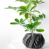 The Silvo Planter Pot with Drainage | Tray & Stand Included | Modern and Unique Home Decor for Plants and Succulents  | STL File image