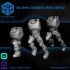 LIGHT SCOUTS - BLANK BODIES AND BASE - SPACE SOLDIERS MODULAR BITS image