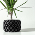 The Torio Planter Pot with Drainage Tray & Stand: Modern and Unique Home Decor for Plants and Succulents  | STL File image