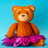 Valentine`s Teddy Bear In Movable Skirt image