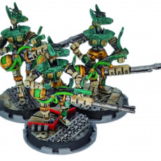 Picture of print of Cinan - Anubis - Chemou - Payni : Support, Battle Drone, space robot guardians of the Necropolis, modular posable miniatures