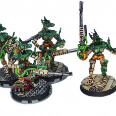 Picture of print of Cinan - Anubis - Chemou - Payni : Support, Battle Drone, space robot guardians of the Necropolis, modular posable miniatures